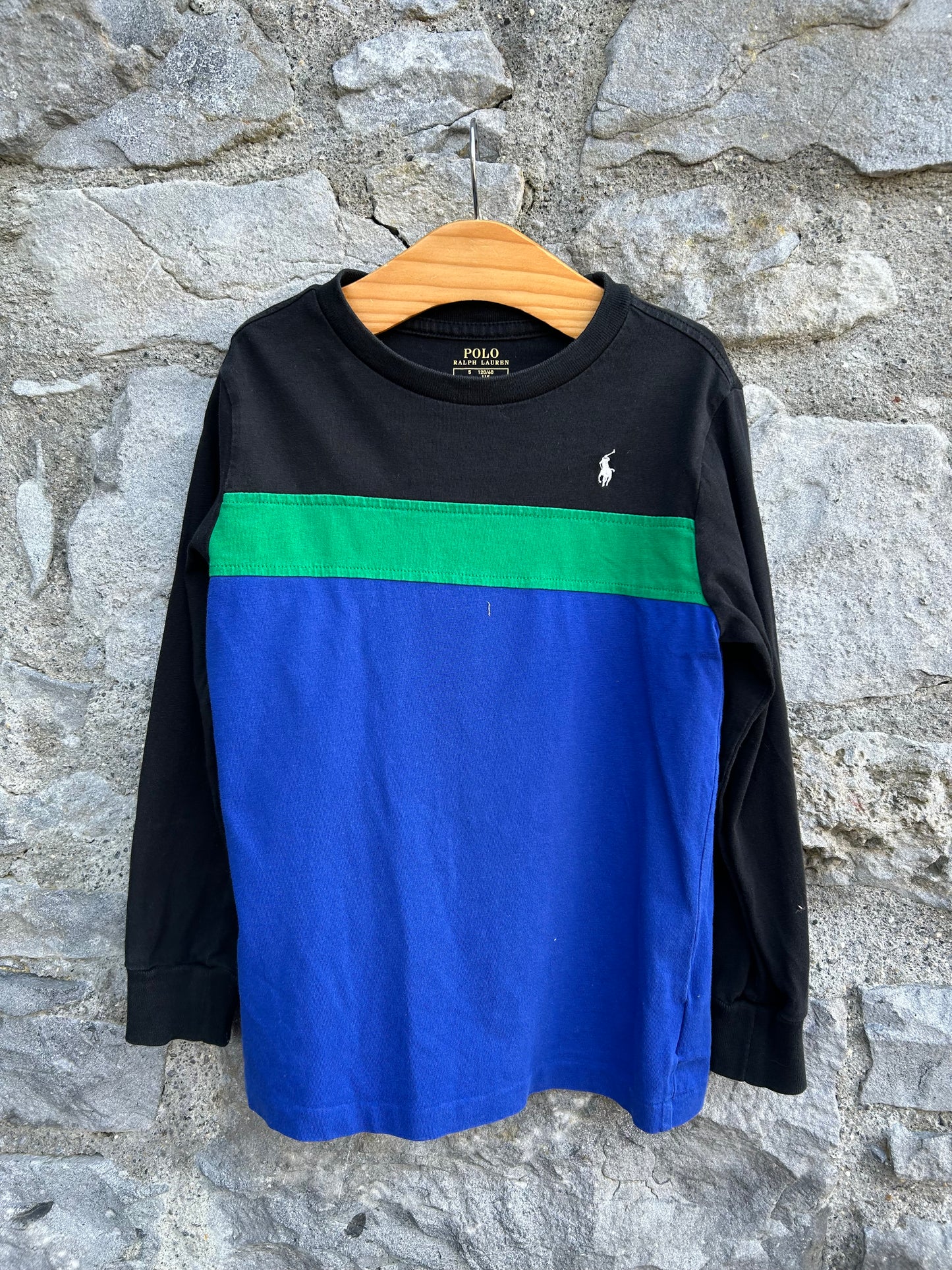 RL Black&blue top  5y (110cm)