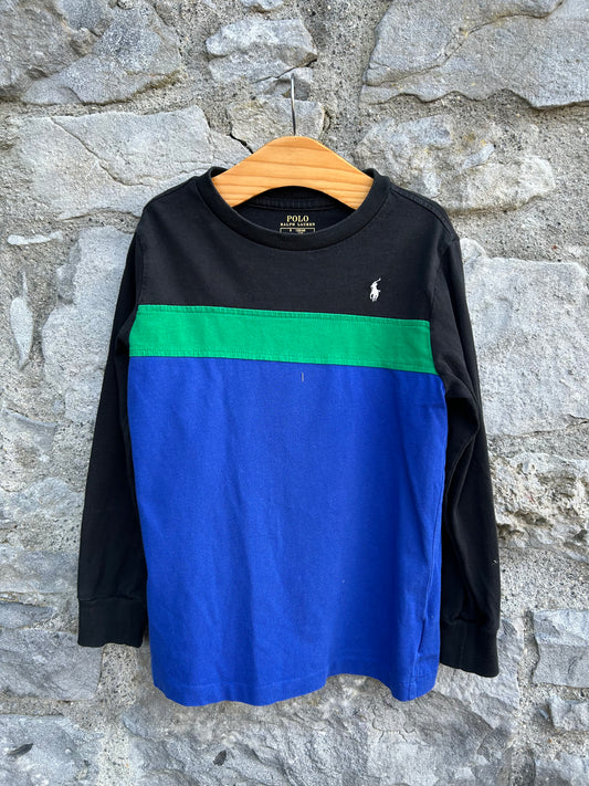 RL Black&blue top  5y (110cm)