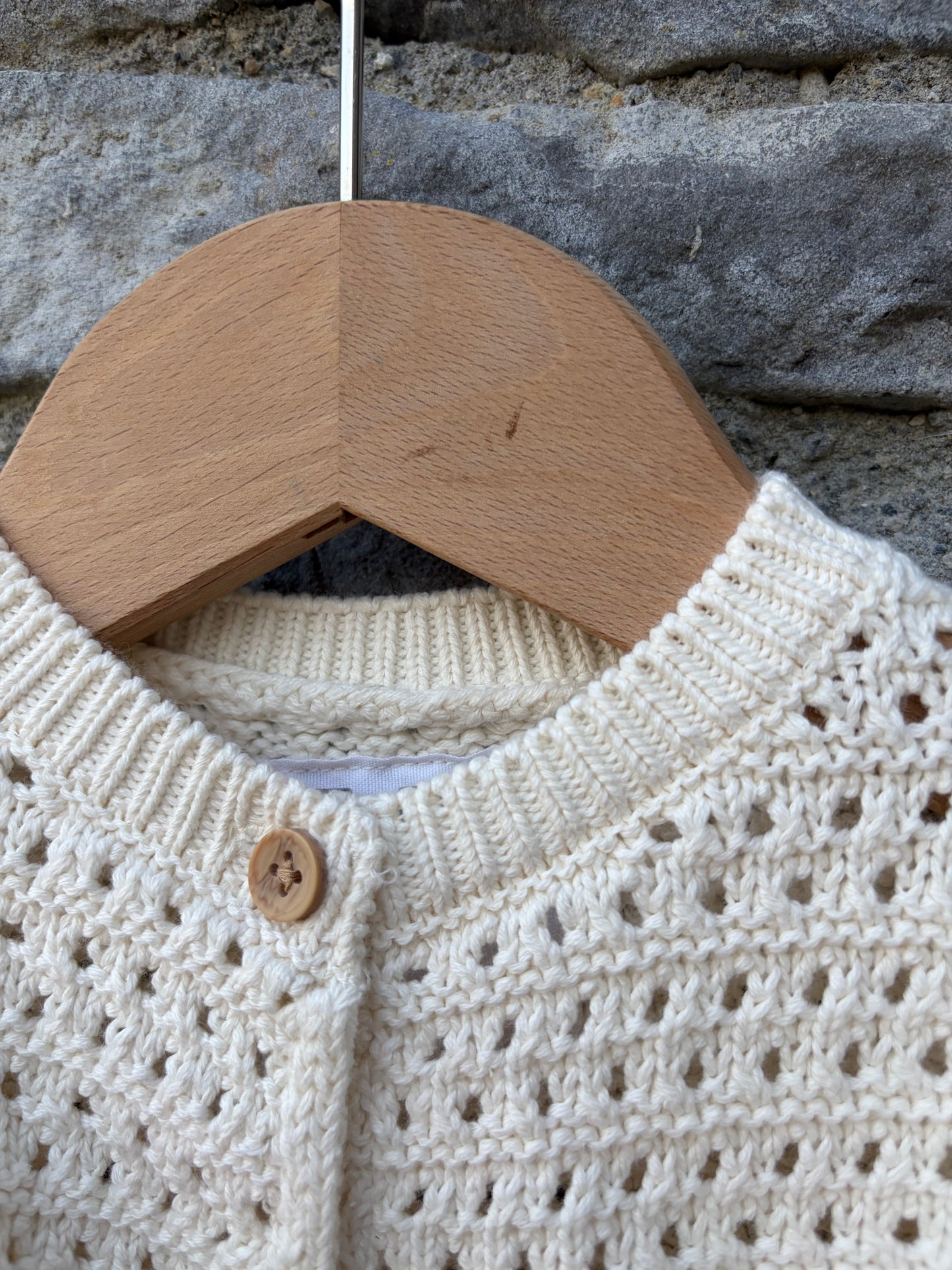 Ivory pointelle cardigan  6-9m (68-74cm)