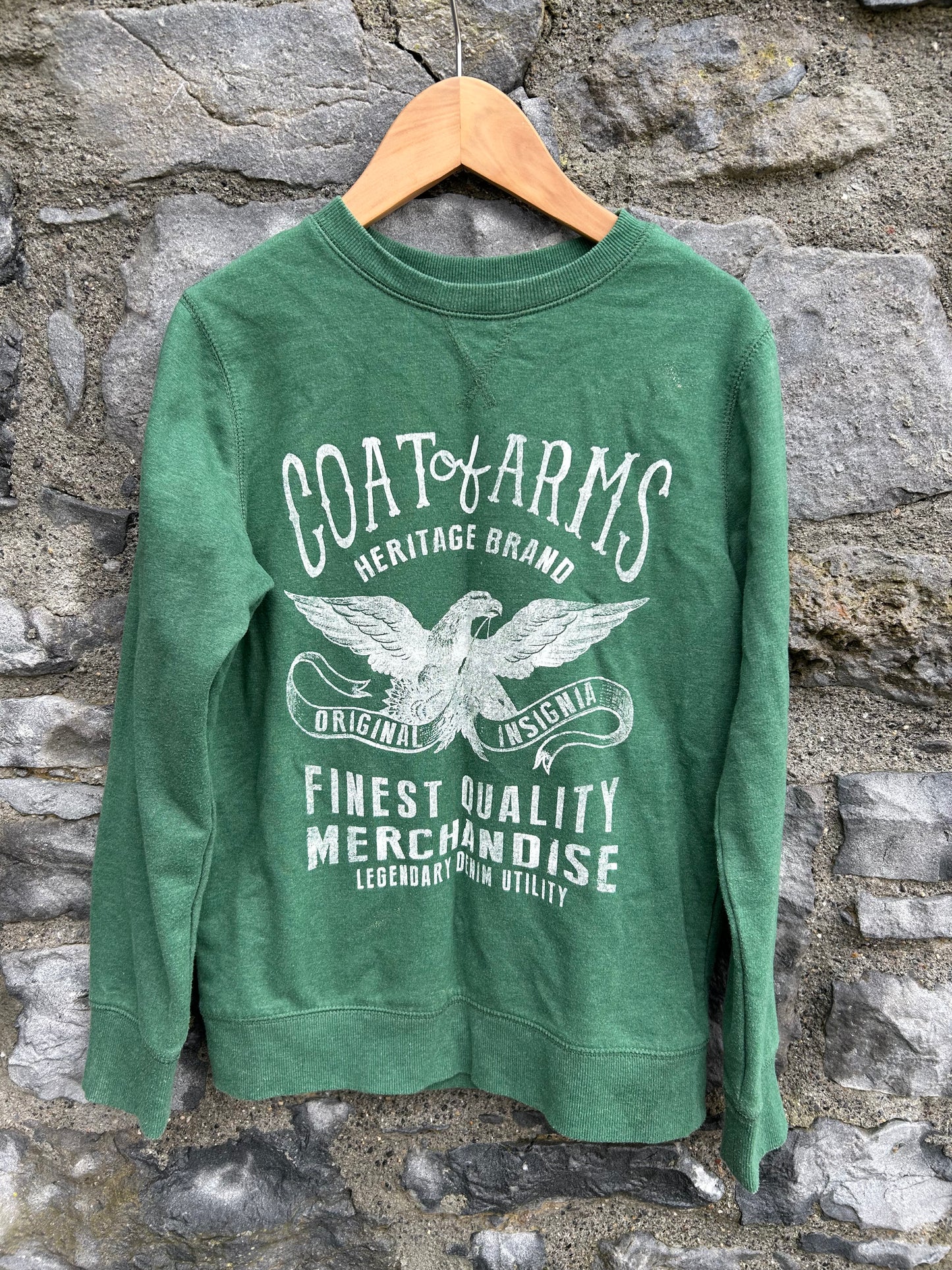 Coat of Arms Green sweatshirt   10-11y (140-146cm)