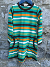 Load image into Gallery viewer, Green&amp;orange dress  3-4y (98-104cm)

