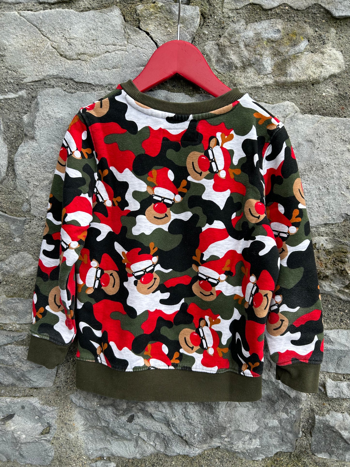 Rudolph camouflage sweatshirt   3y (98cm)