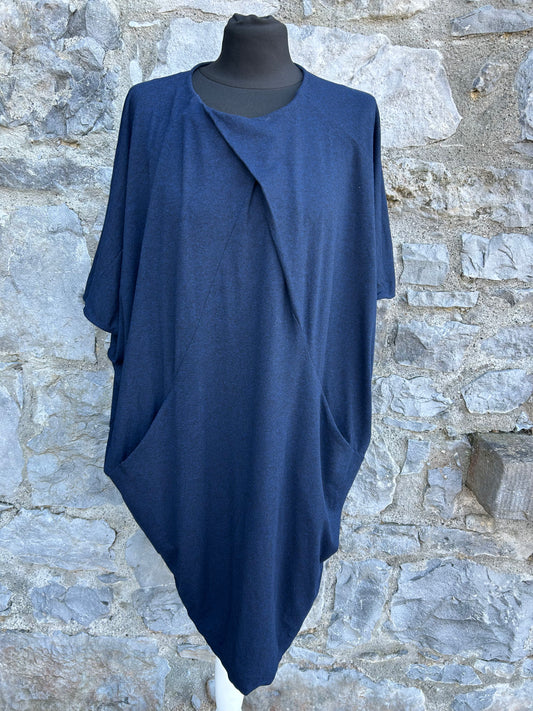Dolman Sleeve Jersey Dress Dark Grey uk 10-12