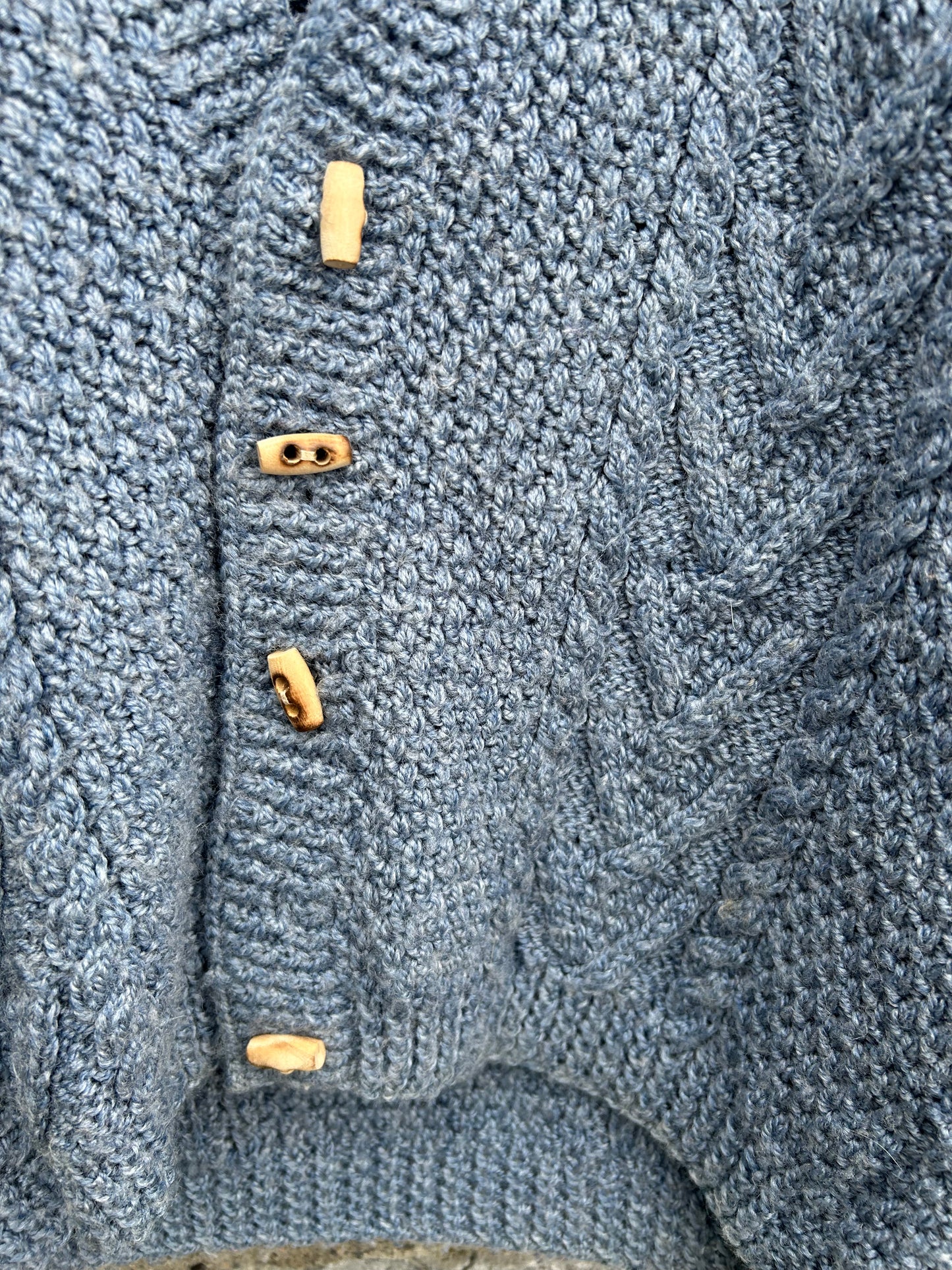 Petrol knitted cardigan   9-10y (134-140cm)