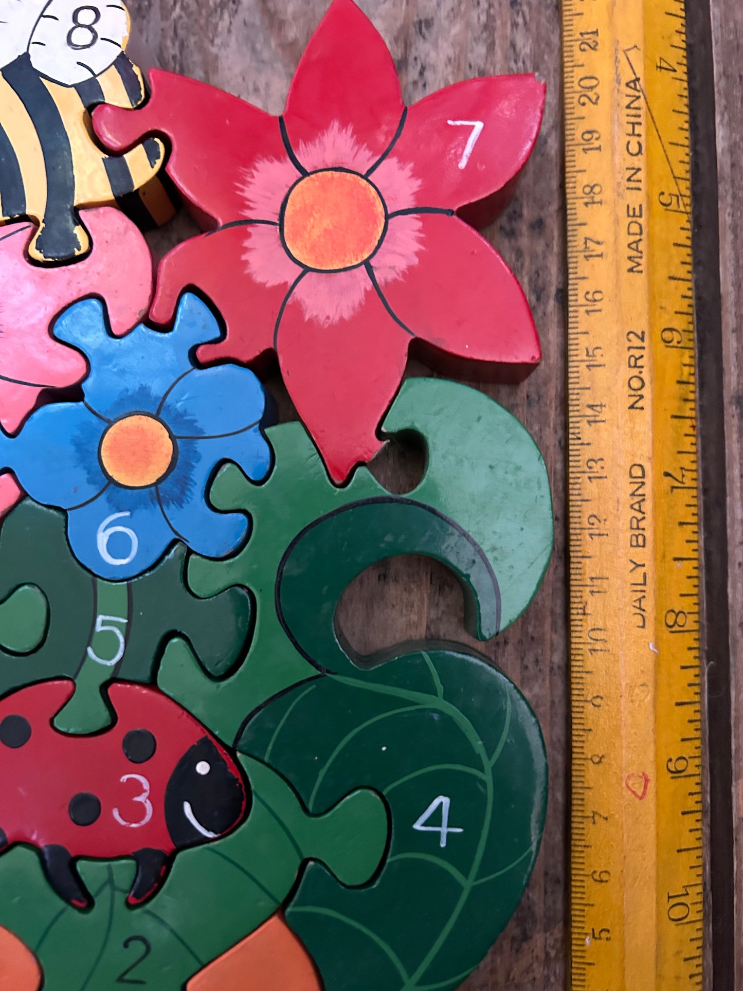 Number Flower pot jigsaw