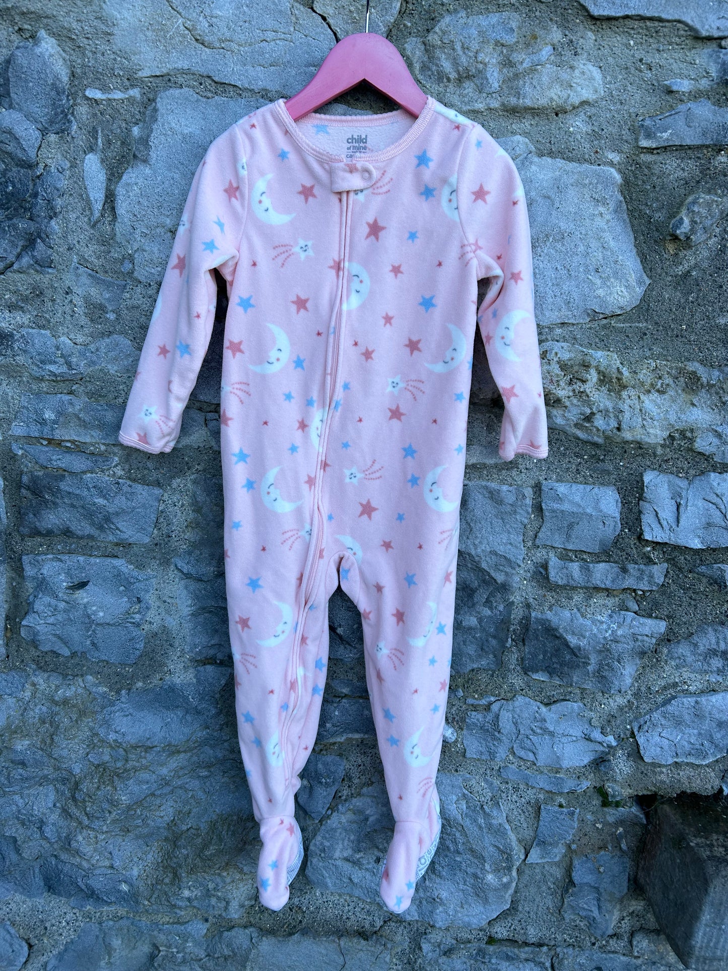 Stars pink onesie  2-3y (92-98cm)