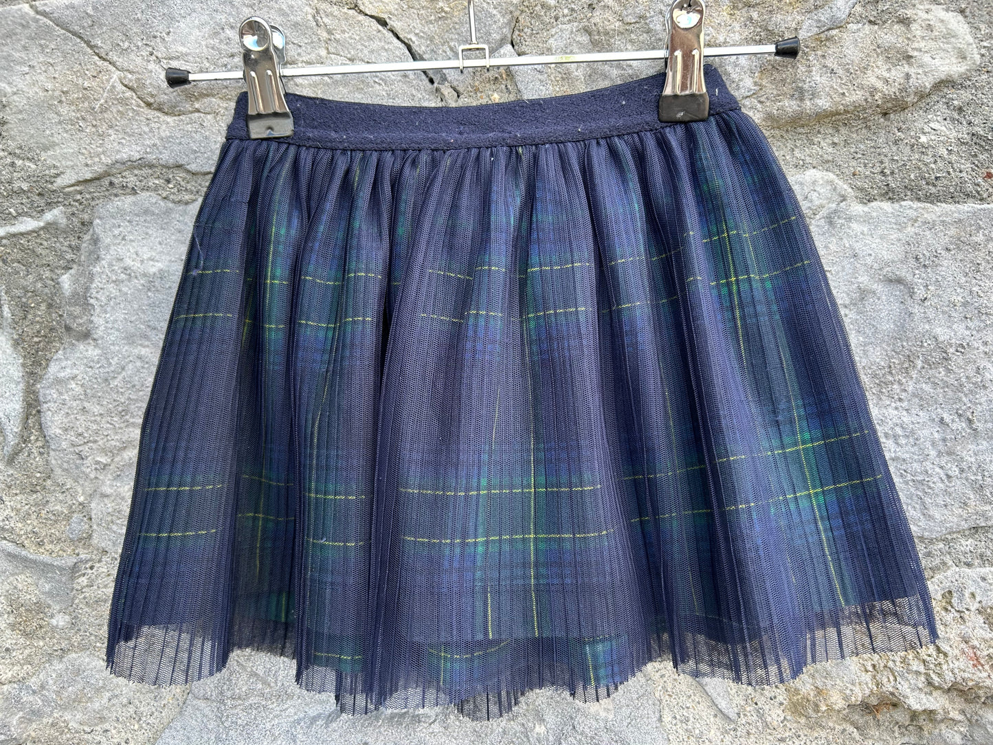 Green check skirt  4-5y (104-110cm)