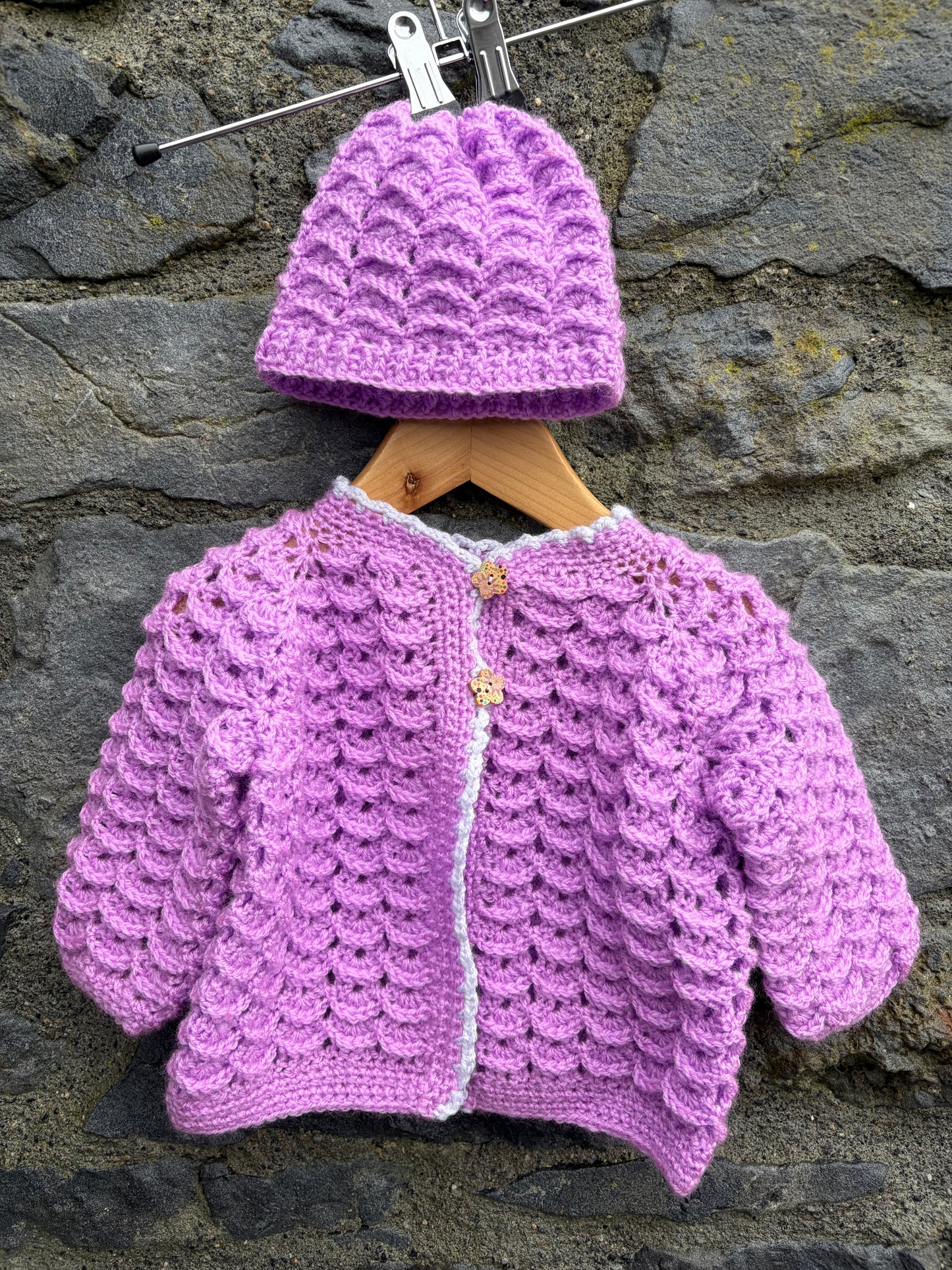 Pink cardigan&hat  3-6m (62-68cm)
