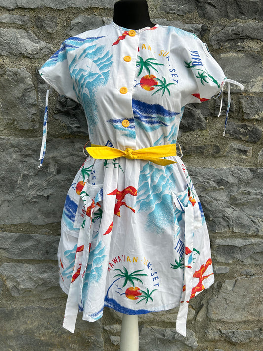 80s Hawaii sunset dress 12-13y (152-158cm)