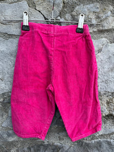 80s pink cord pants  3-6m (62-68cm)