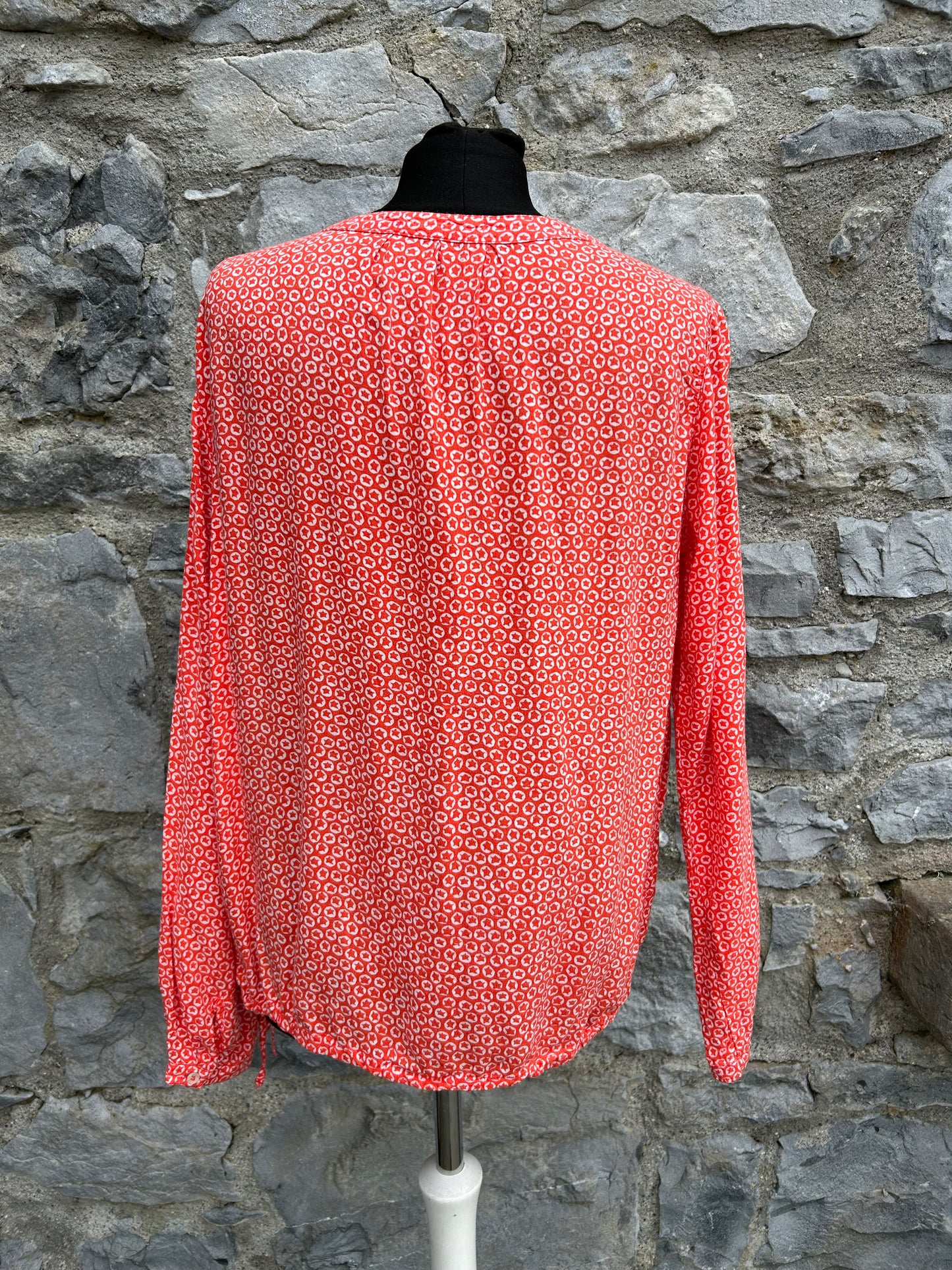 Orange geometric flowers top uk 12-14