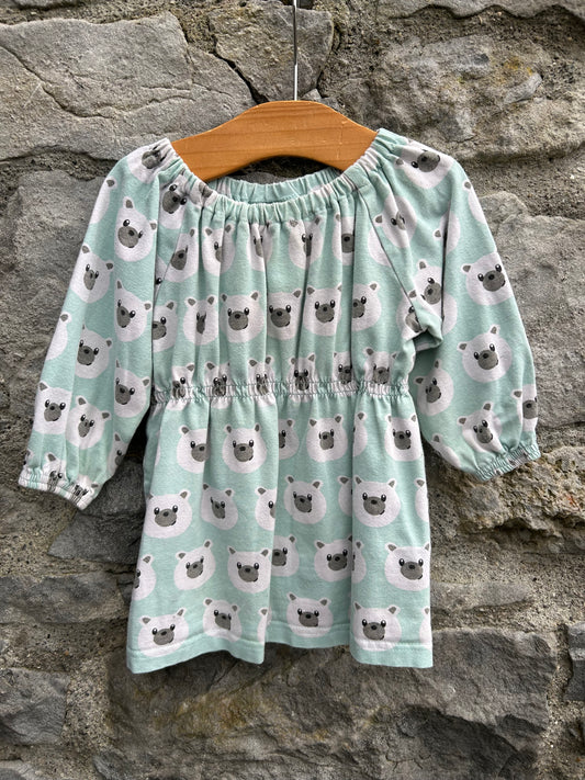 Polar bear dress  9-12m (74-80cm)