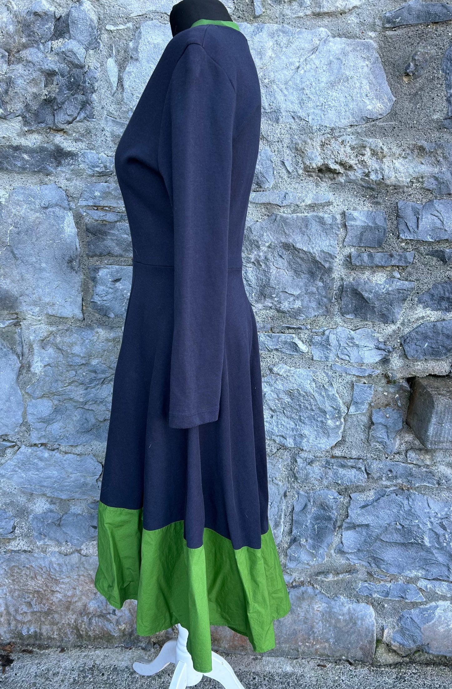 Navy and green dress uk 10-12