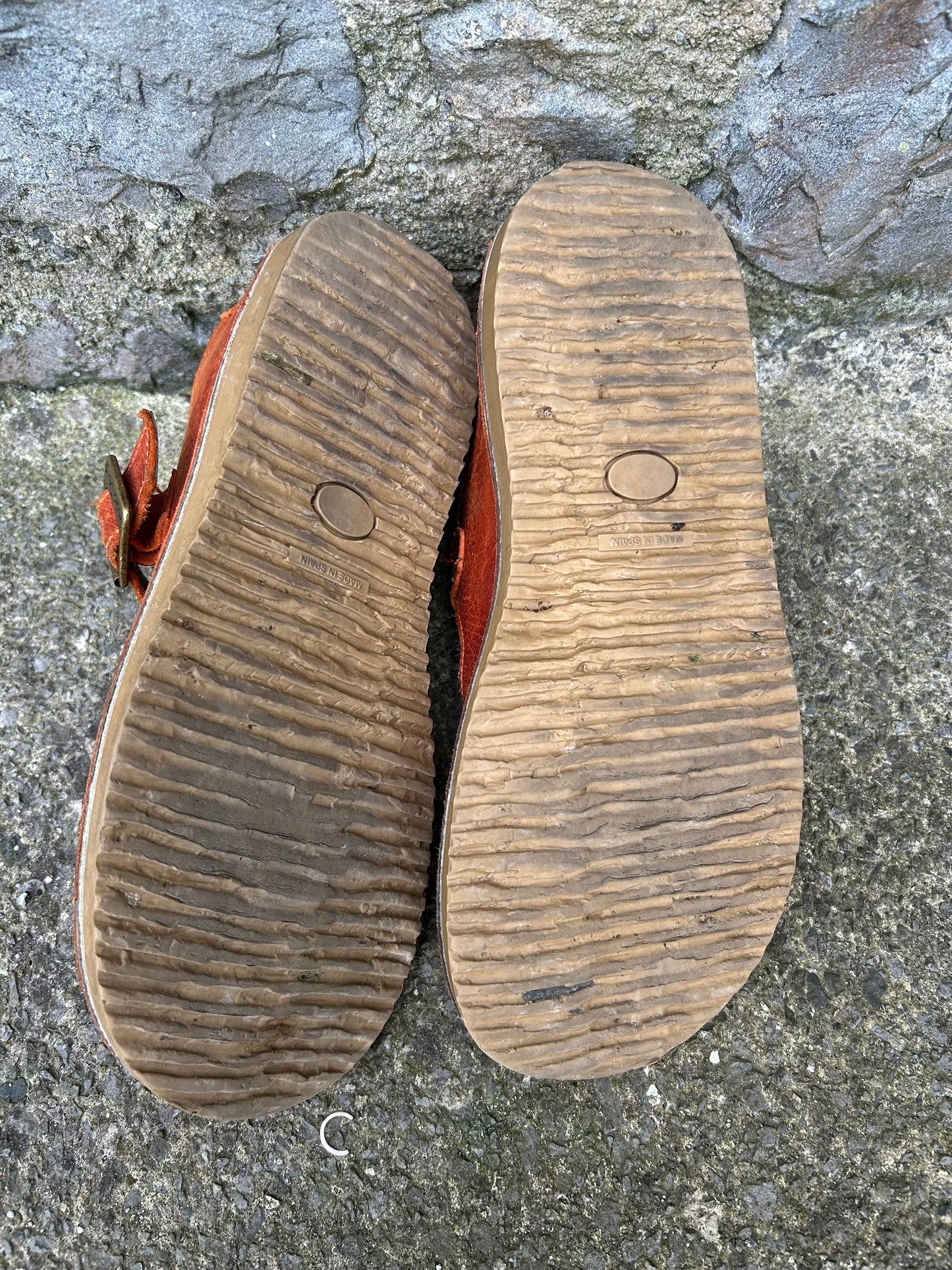 Brown T-bar shoes   uk 6.5 (eu 40)