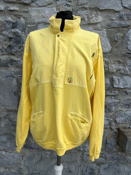 80s yellow golf sweatshirt Medium