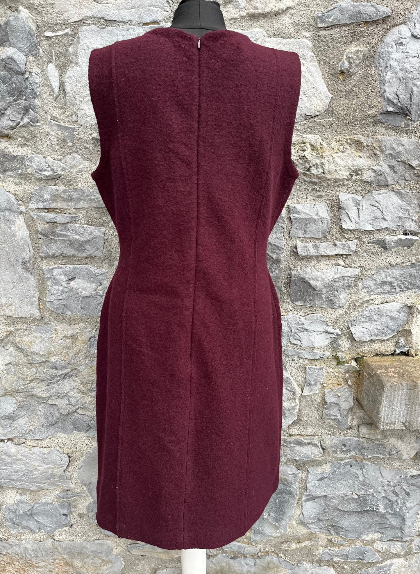 Maroon woolly dress uk 12-14