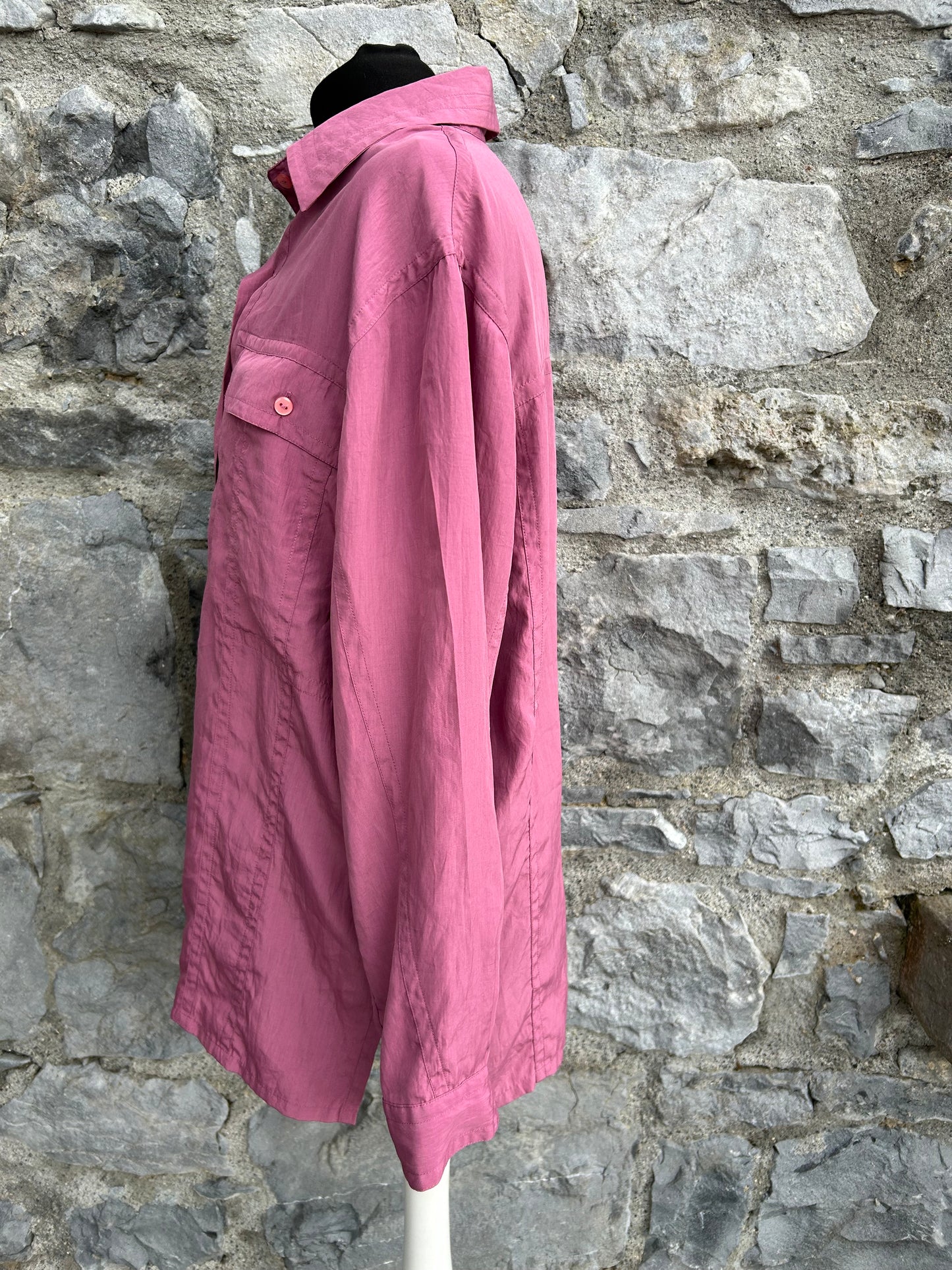 90s Pink blouse uk 14