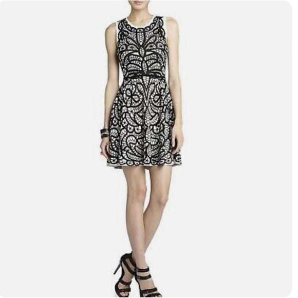 Talulah Knit Mini black&white Dress uk 8