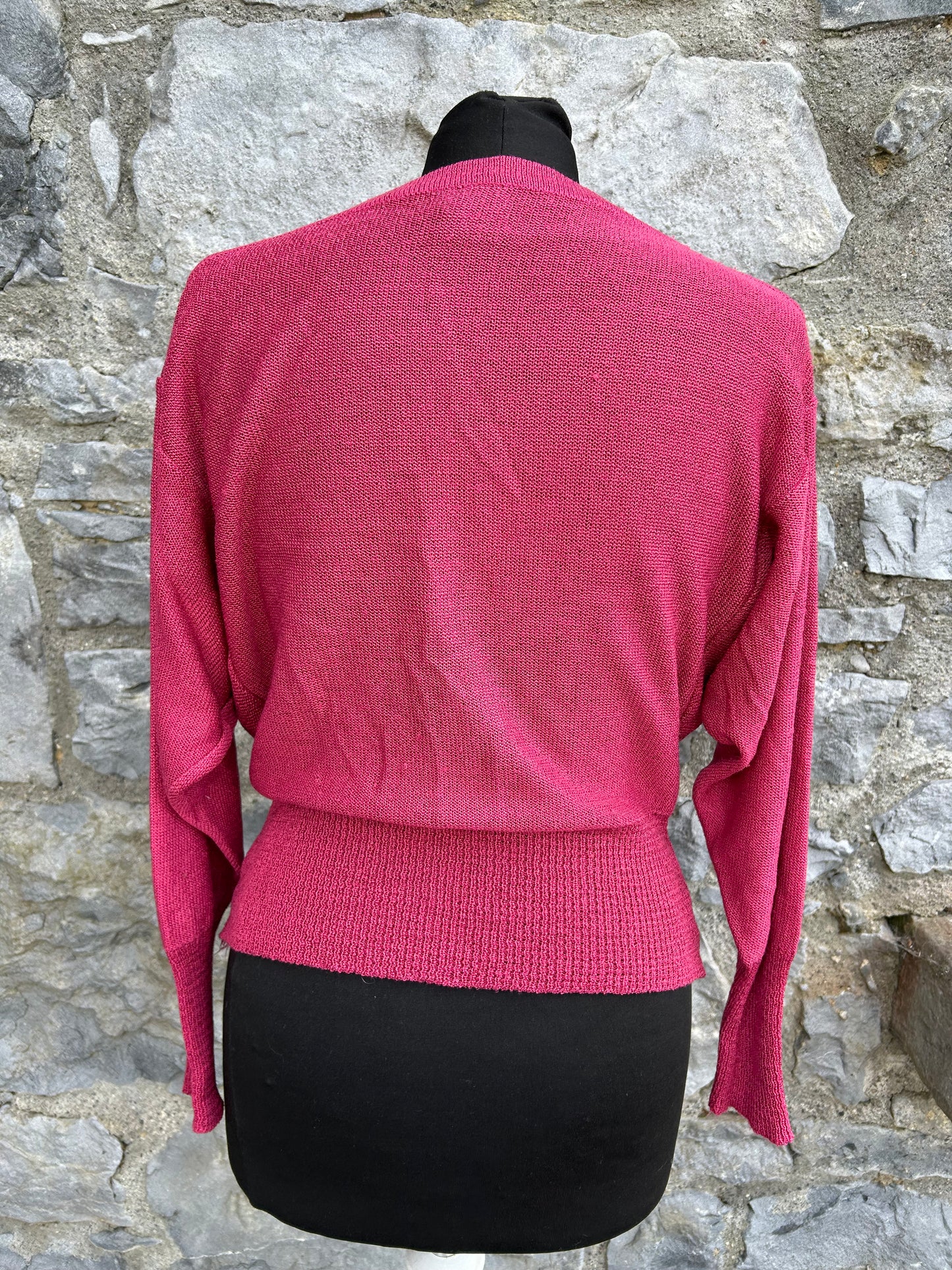 80s pink jumper uk 8-10