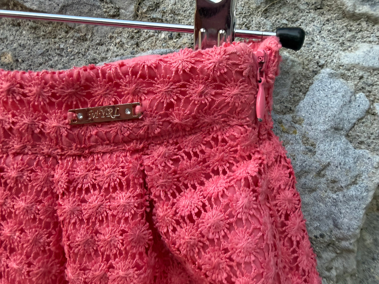 Coral lace shorts  4y (104cm)