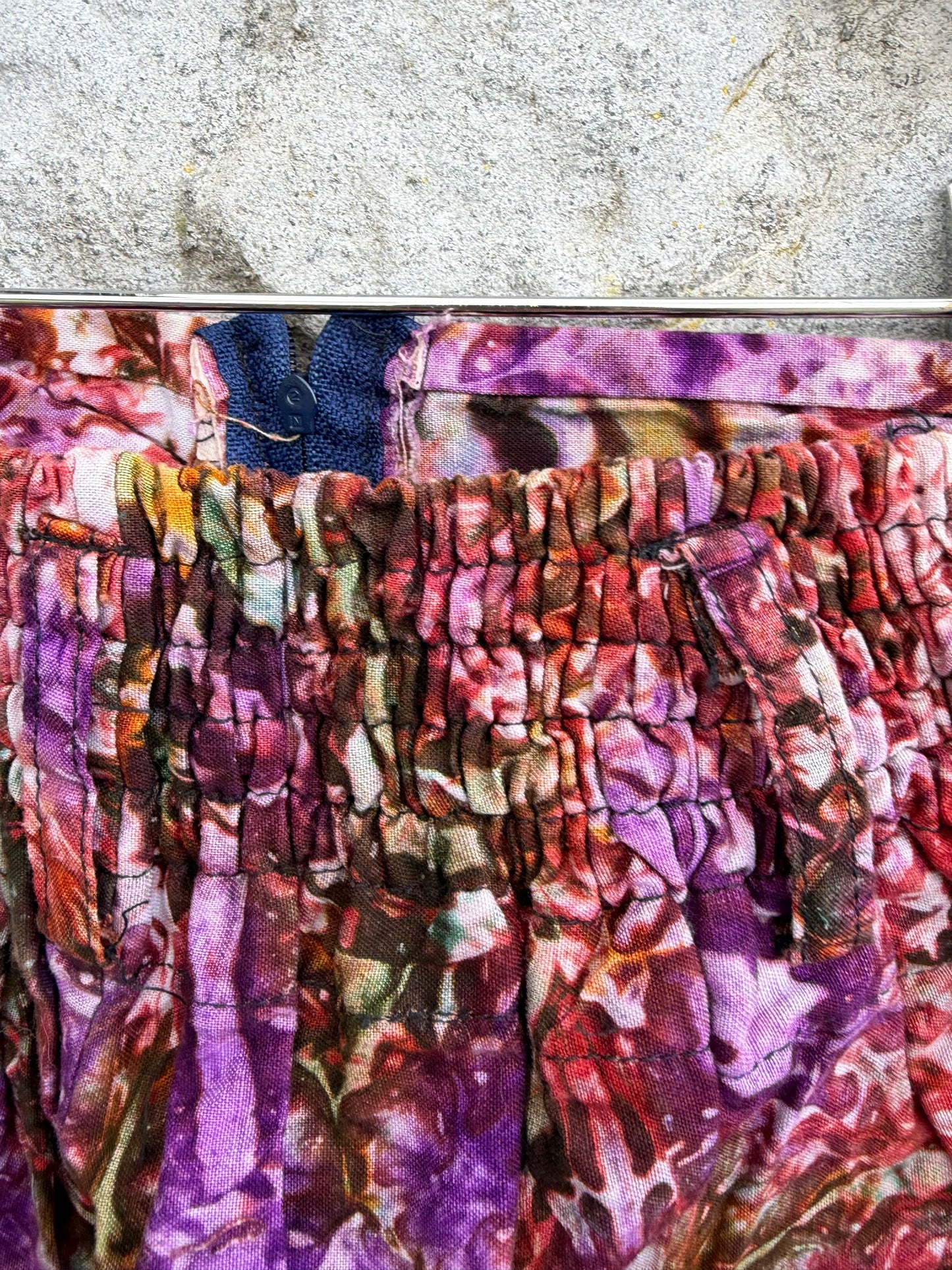 80s colourful tie dye skirt&shorts  7-8y (122-128cm)
