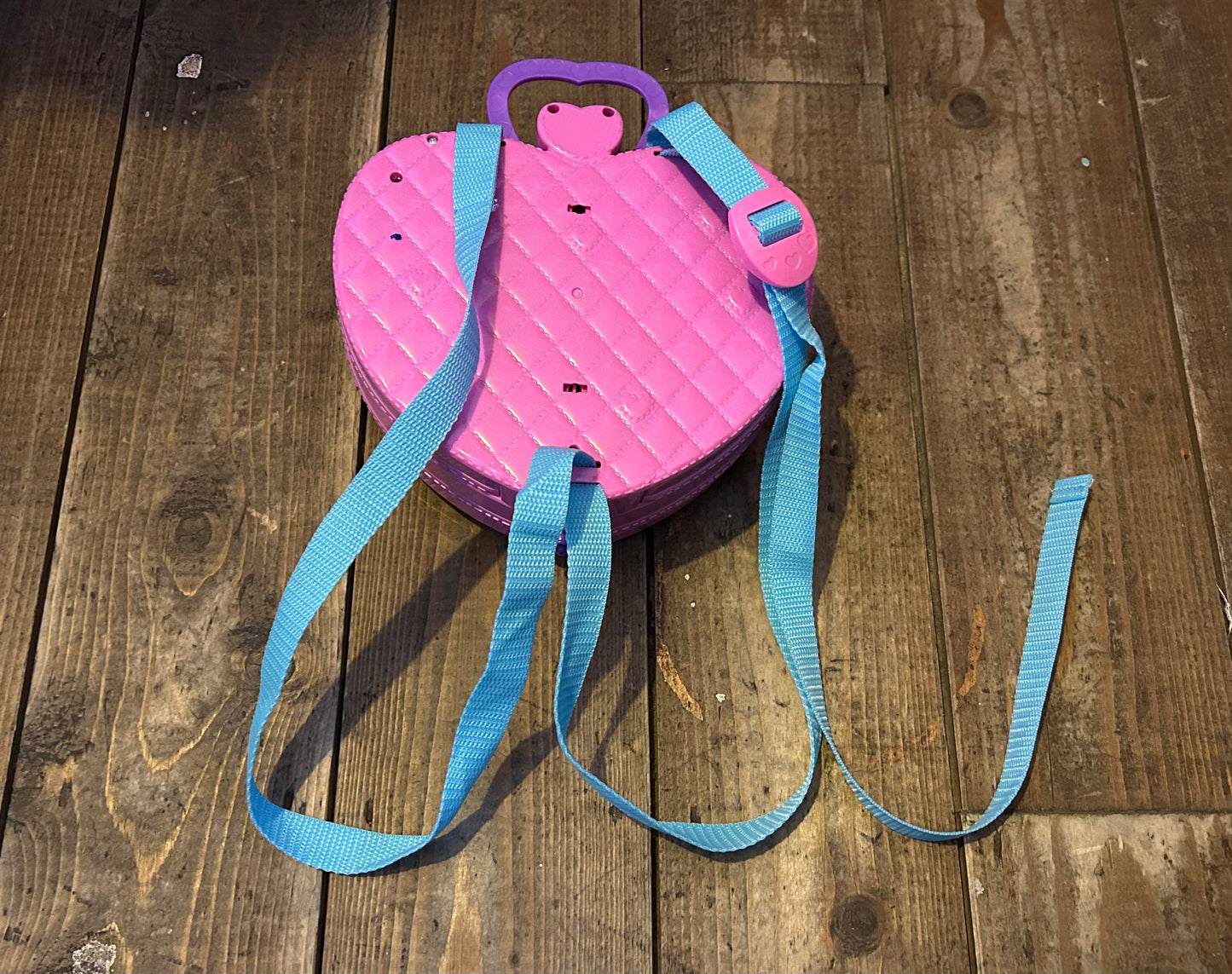 Pink heart backpack funfair