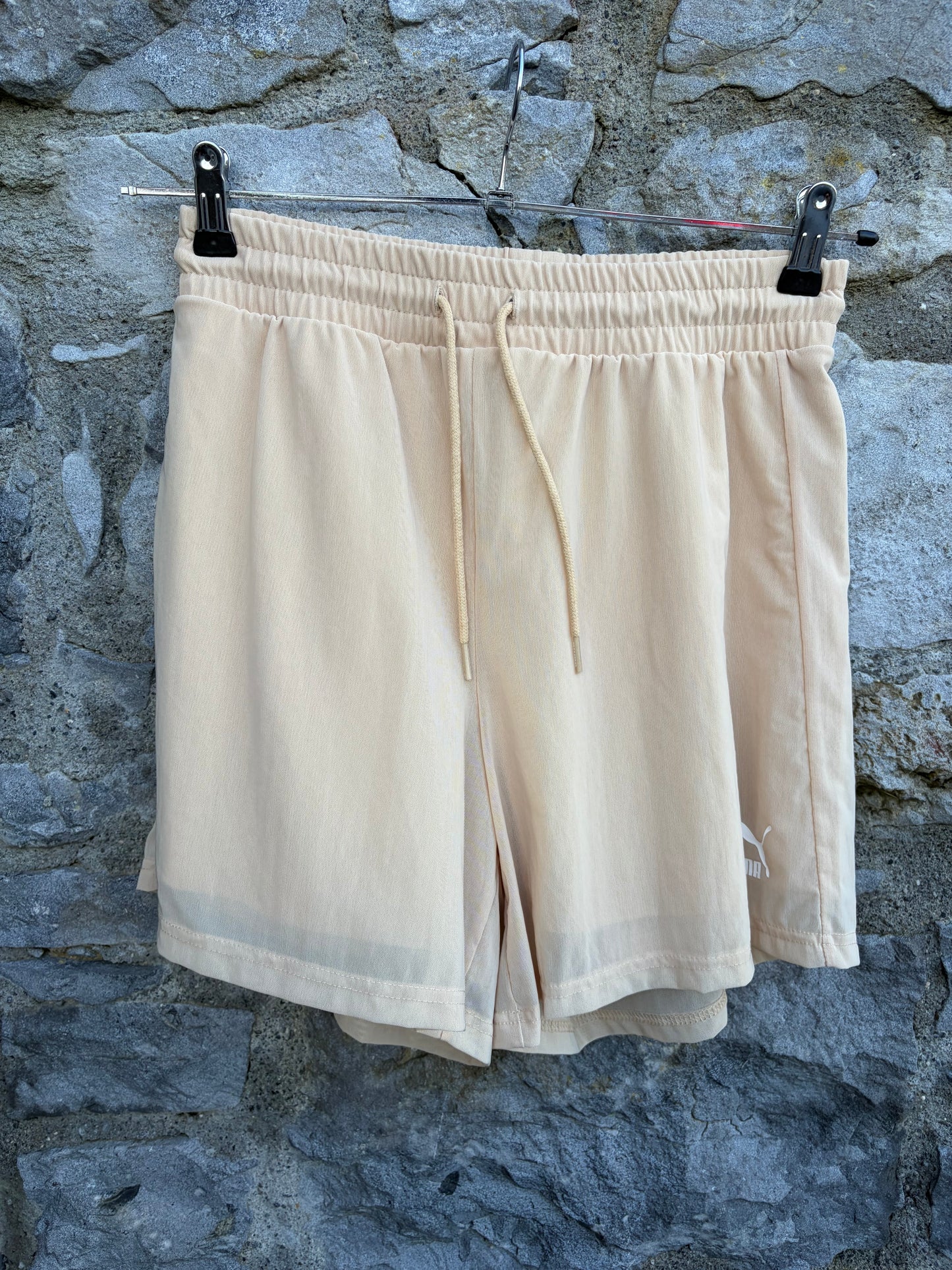 Organza mesh high-waisted shorts uk 8-10