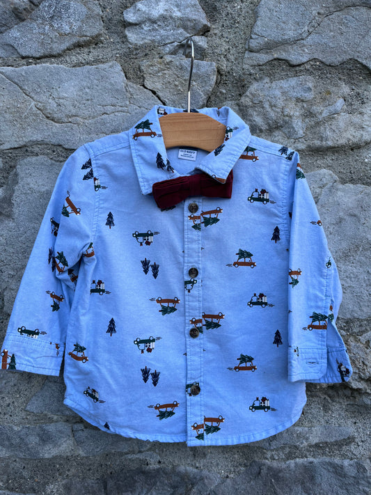 Winter cars shirt  12-18m (80-86cm)