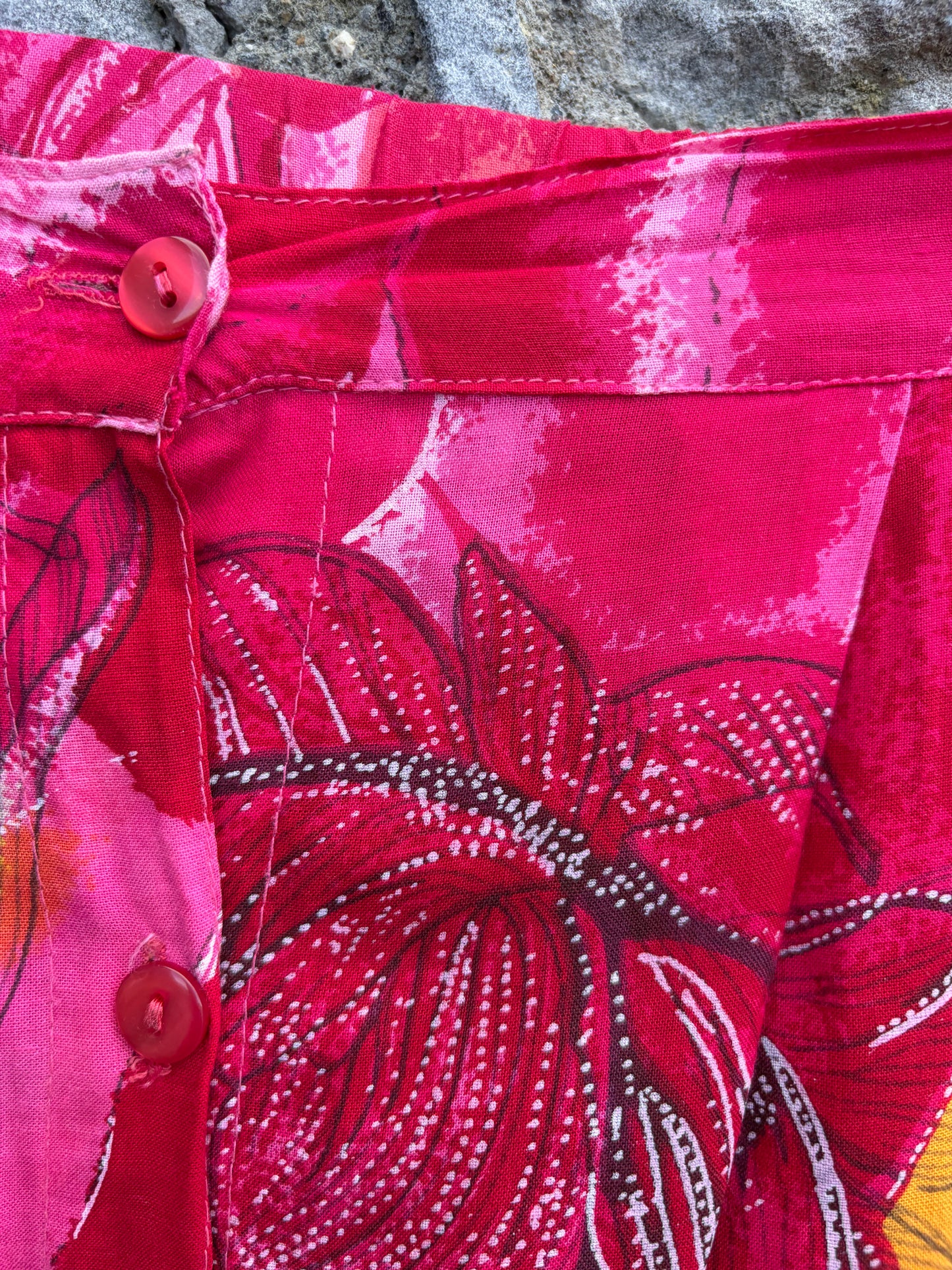 90s pink floral skirt uk 18