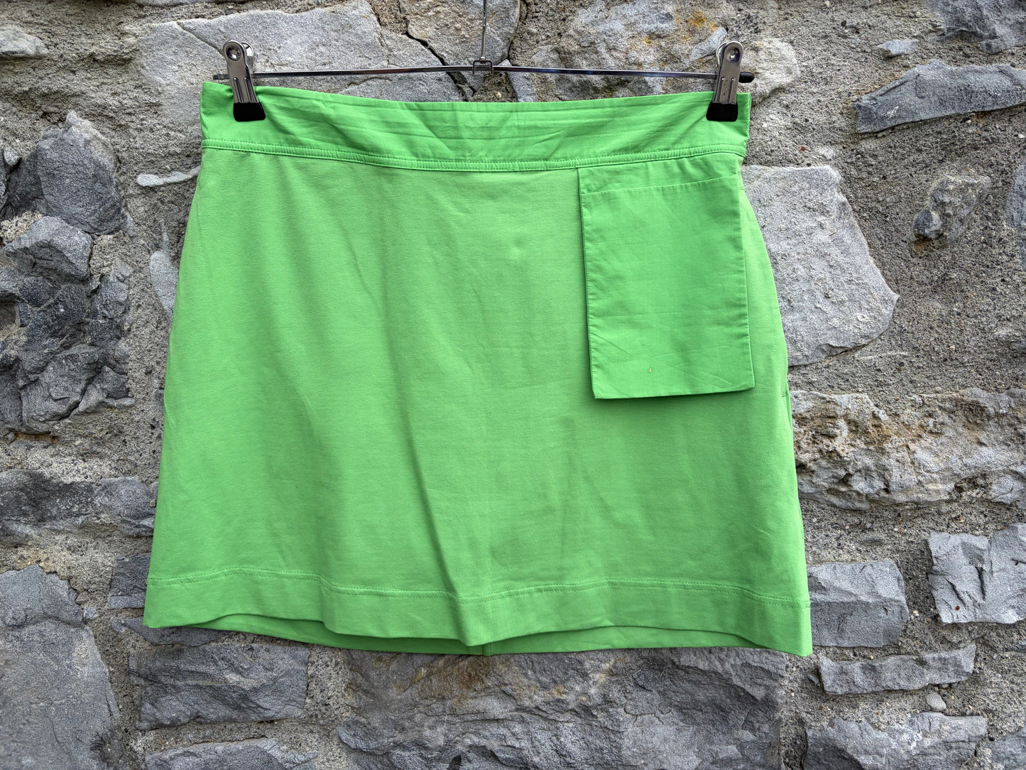 Green Jersey Mini skirt uk 12-14