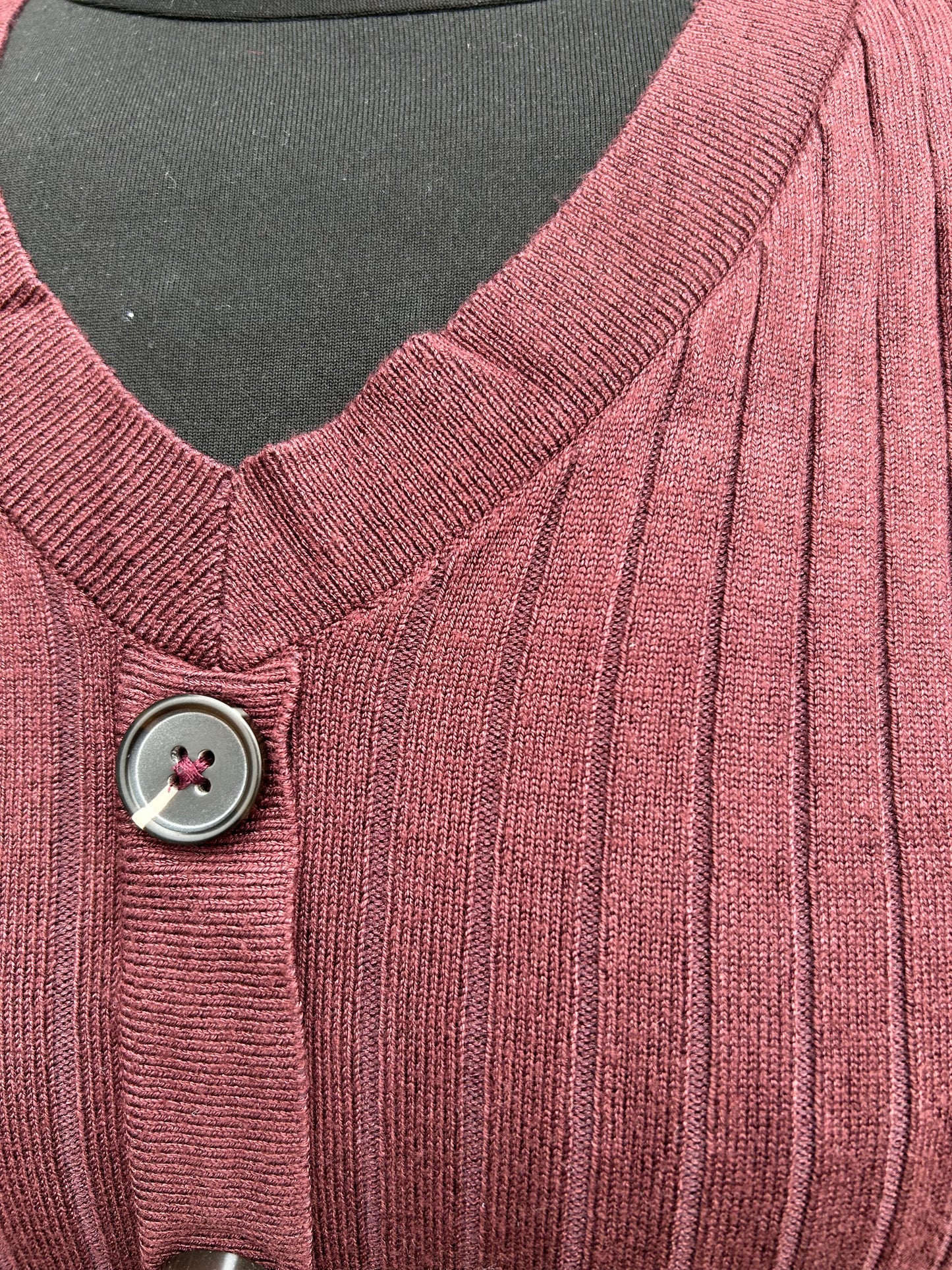 Maroon ribbed maternity dress uk 6-8