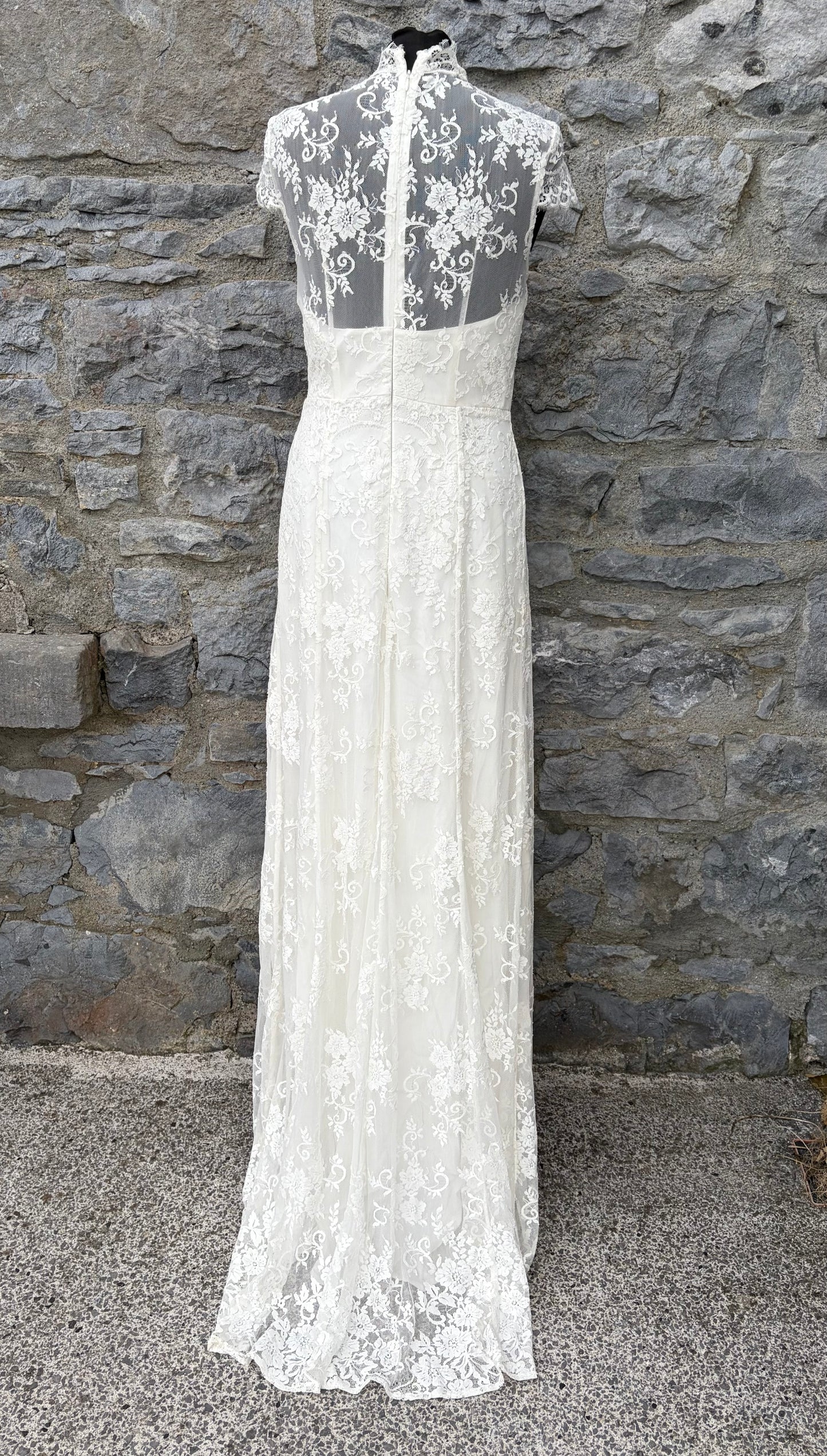 90s ivory wedding dress uk 10