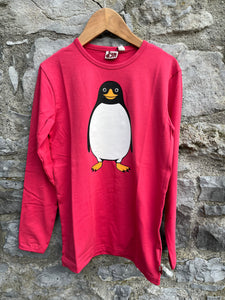 Pink penguin top  10-11y (140-146cm)