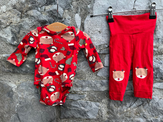 Christmas vest&pants  0-1m (50-56cm)