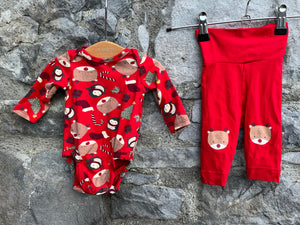 Christmas vest&pants  0-1m (50-56cm)