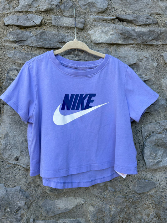 Blue logo cropped t-shirt  8-9y (128-134cm)