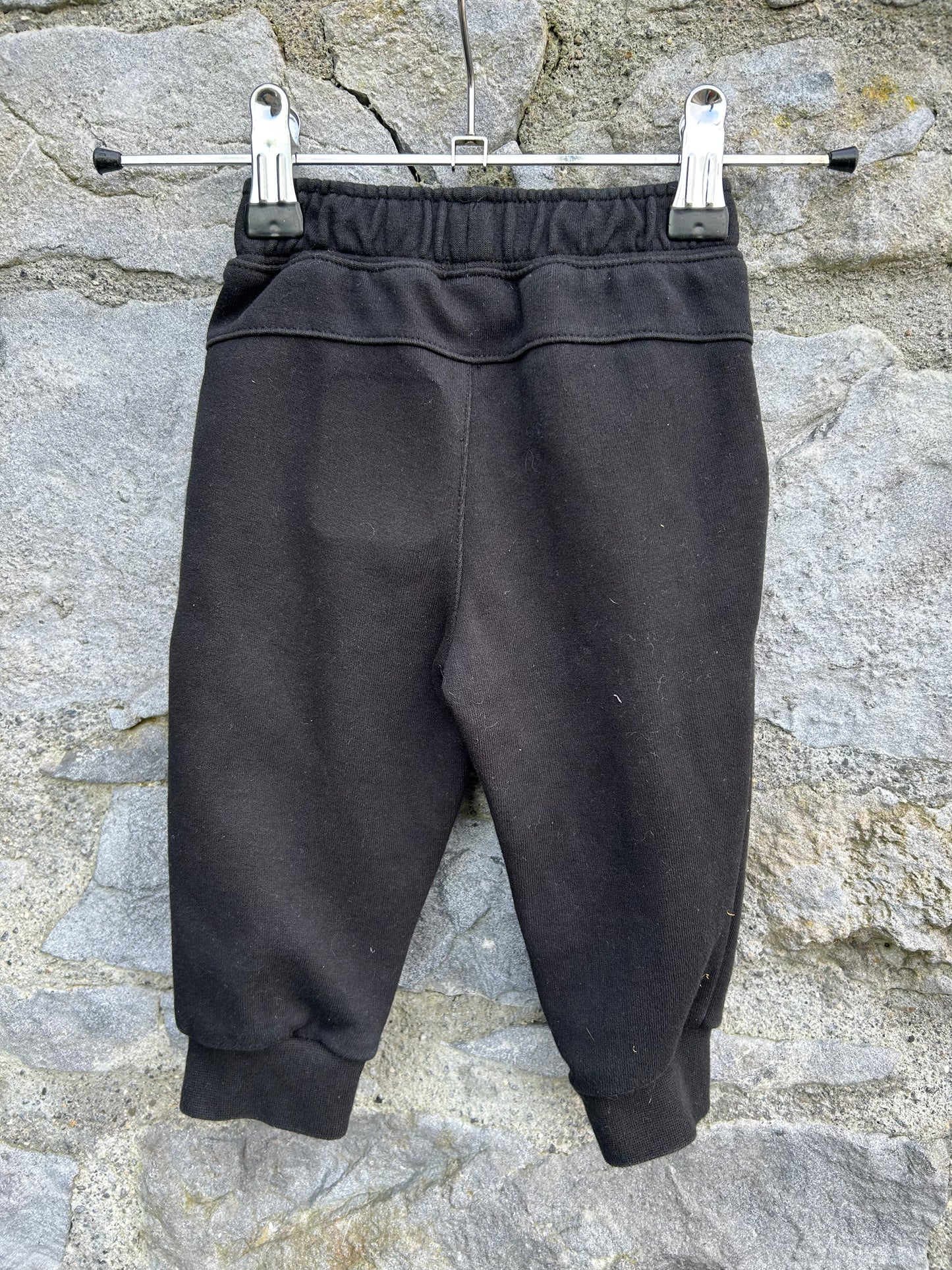 Black logo sweat pants 12m (80cm)