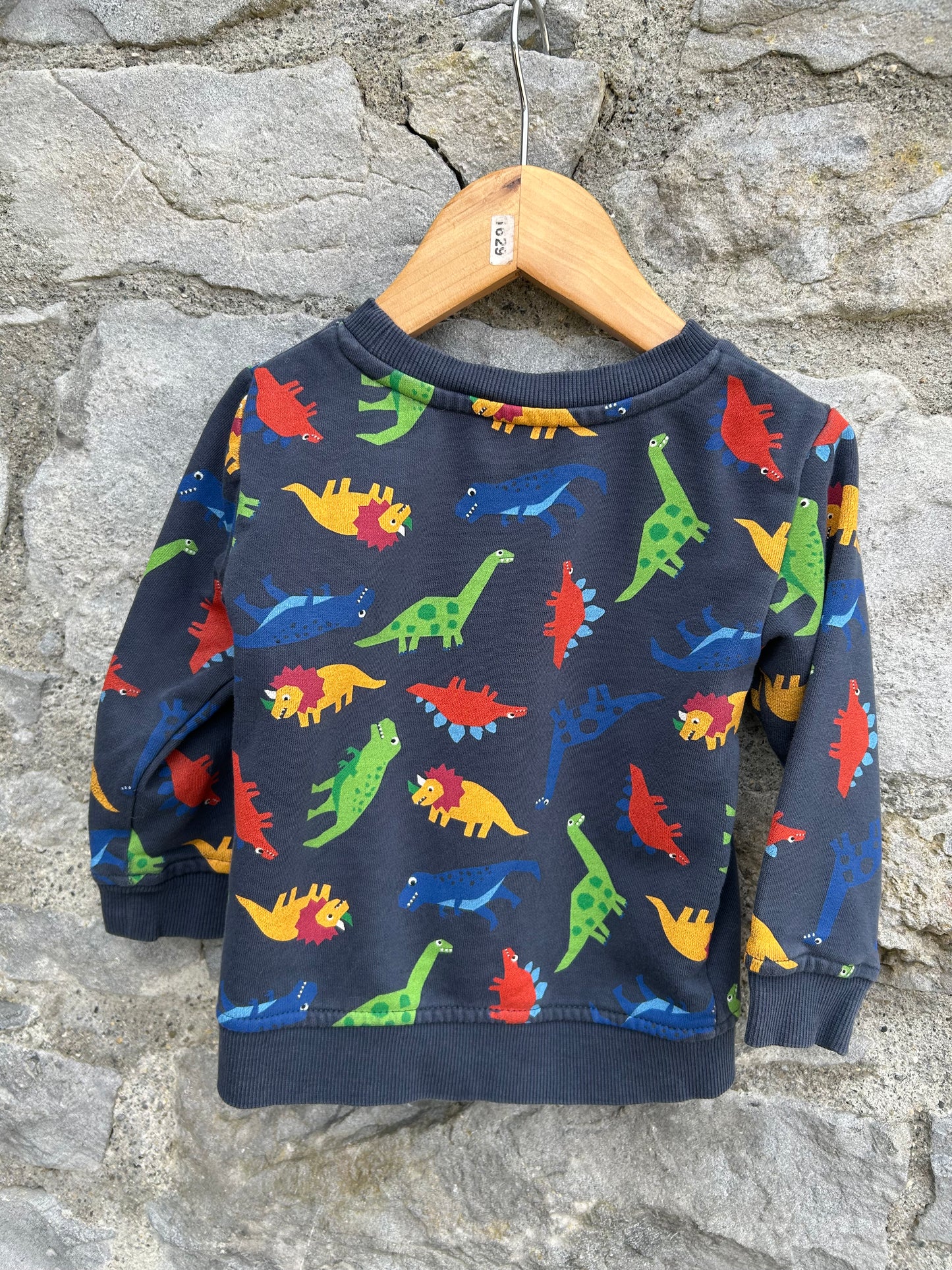 Dinosaurs navy sweatshirt  18m (86cm)