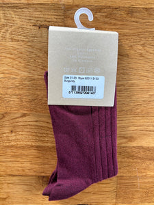 Burgundy socks uk 12-13.5 (eu 31-33)