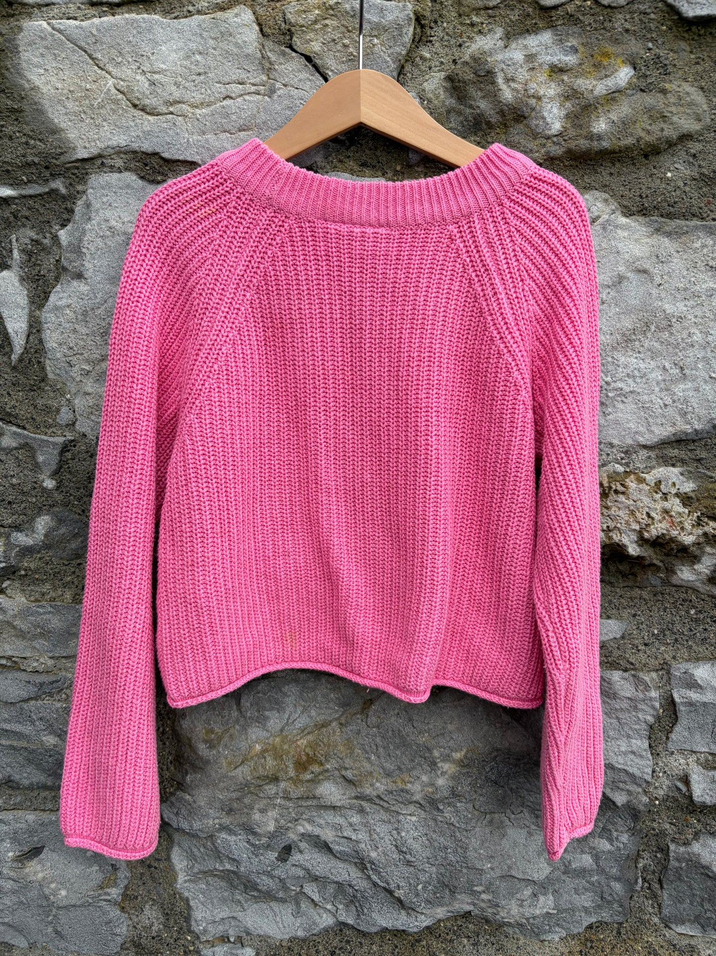 Cropped pink jumper  7-8y (122-128cm)