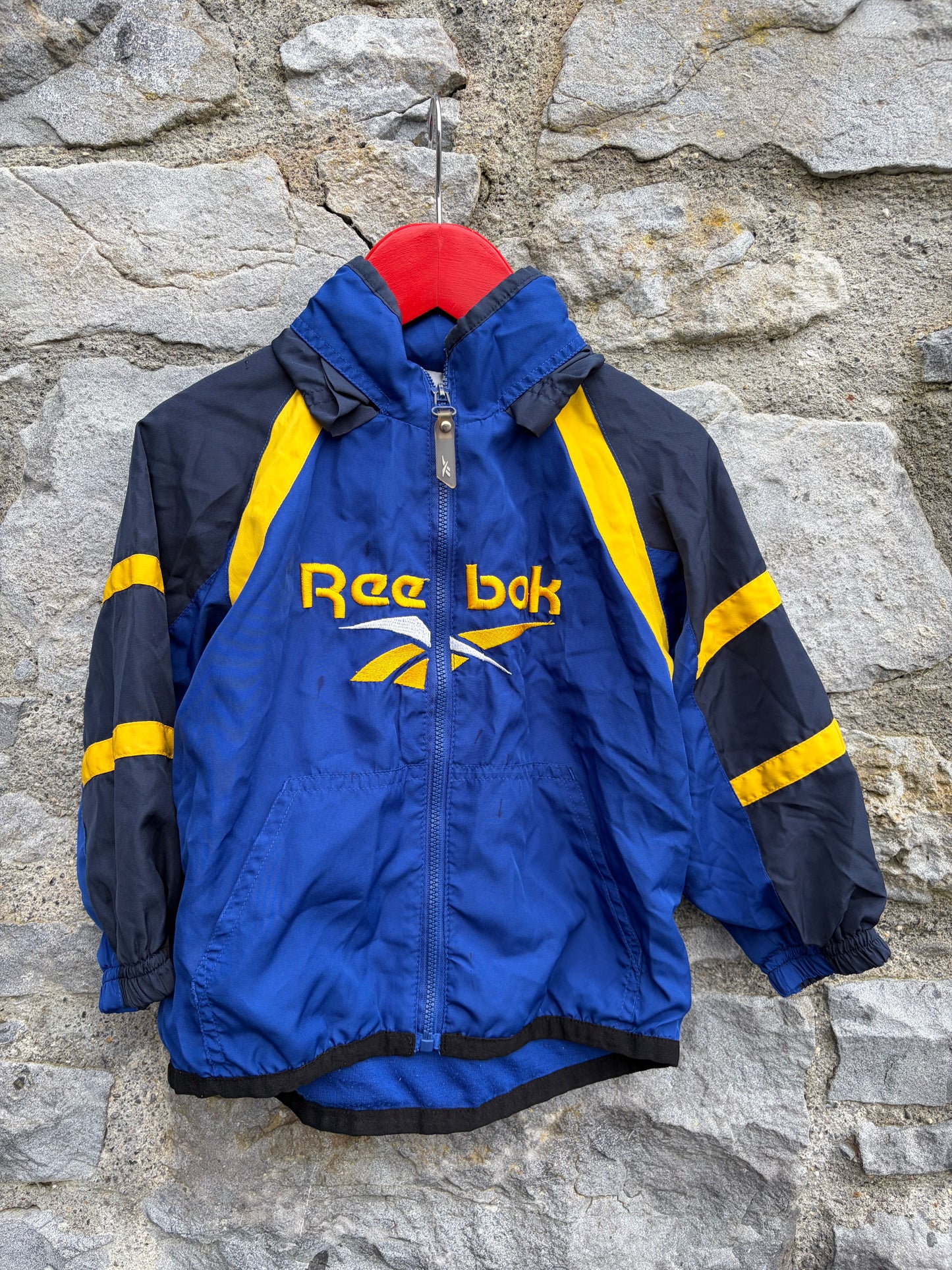 90s blue raglan jacket 2-3y (92-98cm)
