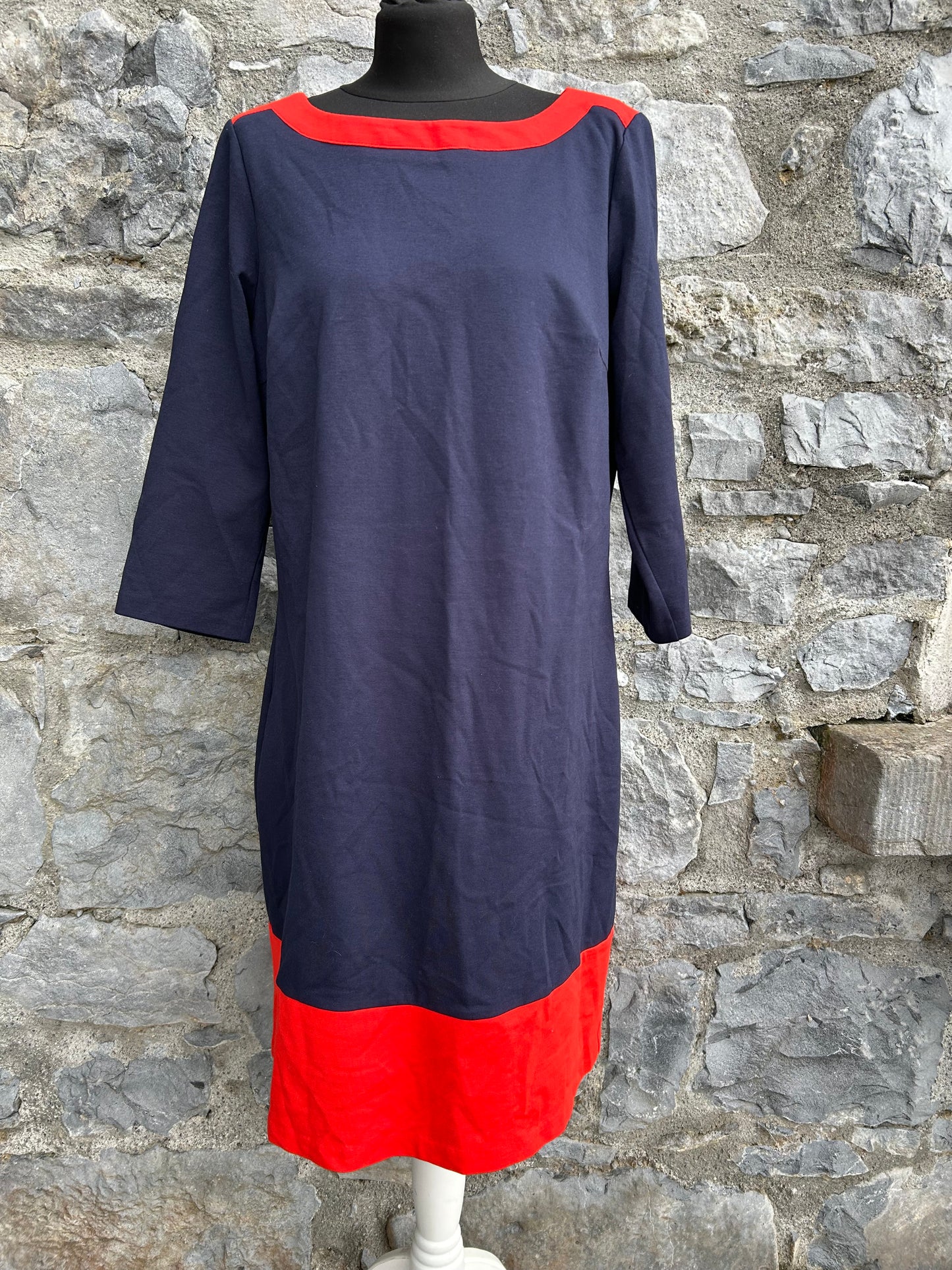 Navy&red dress uk 14