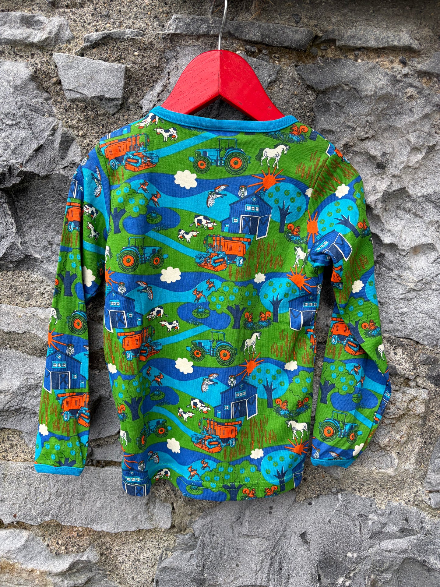 Farm Blue&green top 3-4y (98-104cm)