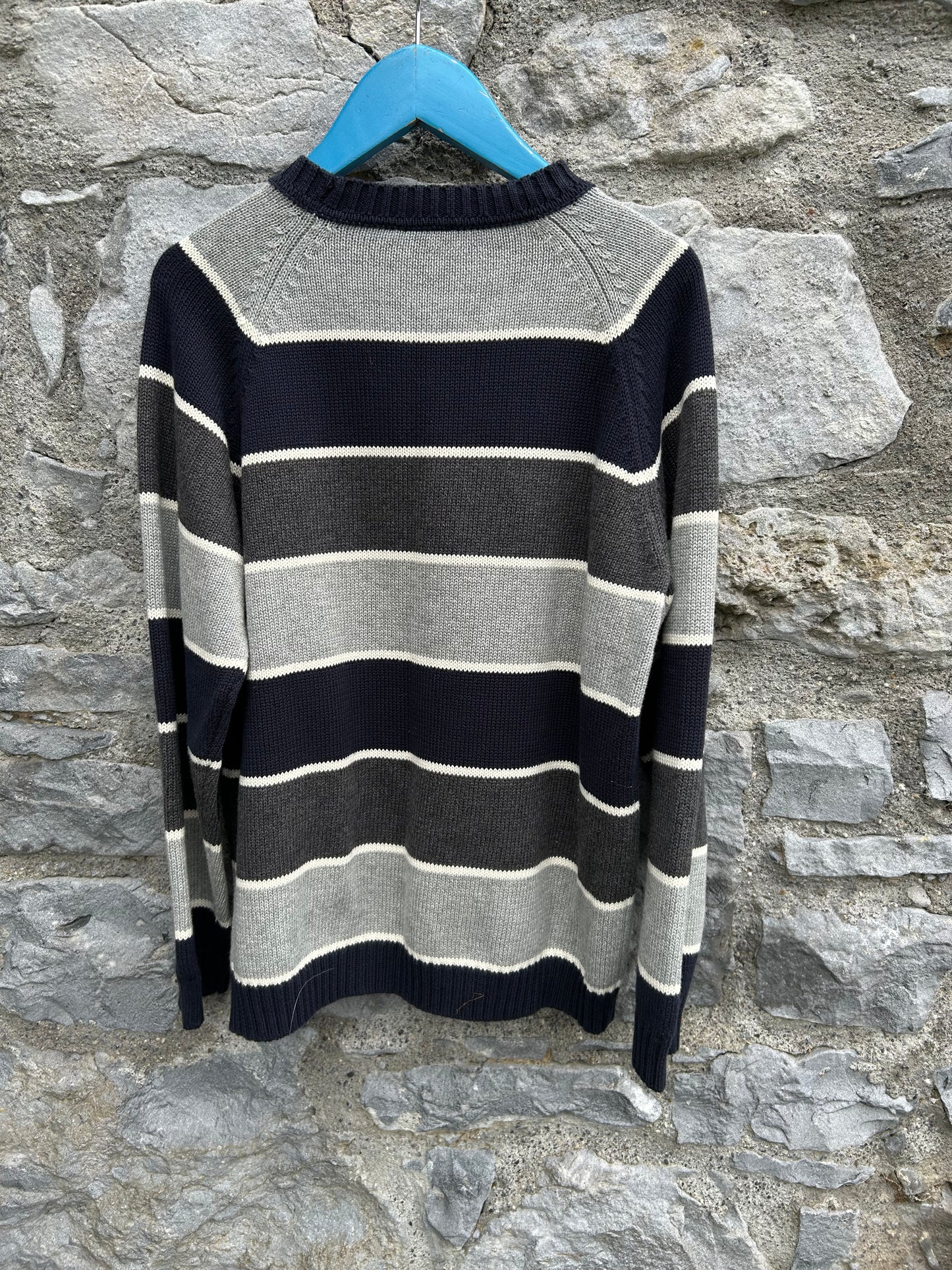 Grey&black jumper 8-9y (128-134cm)