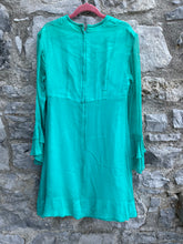 Load image into Gallery viewer, 70s green dress uk 4
