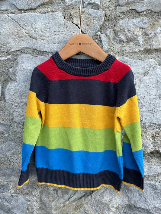 Rainbow jumper 12-18m (80-86cm)