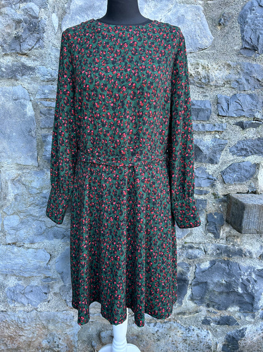 Green spotty dress uk 14