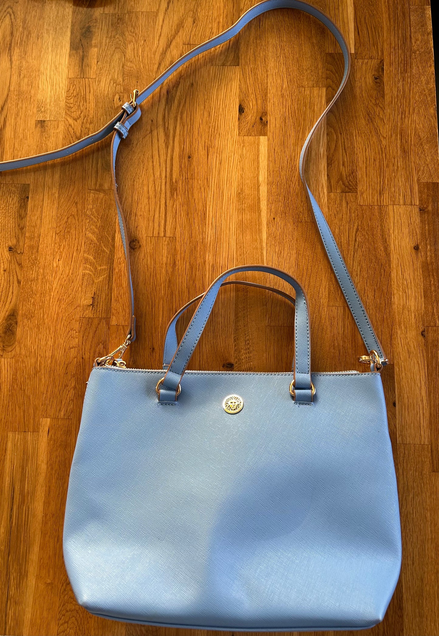 Blue handbag