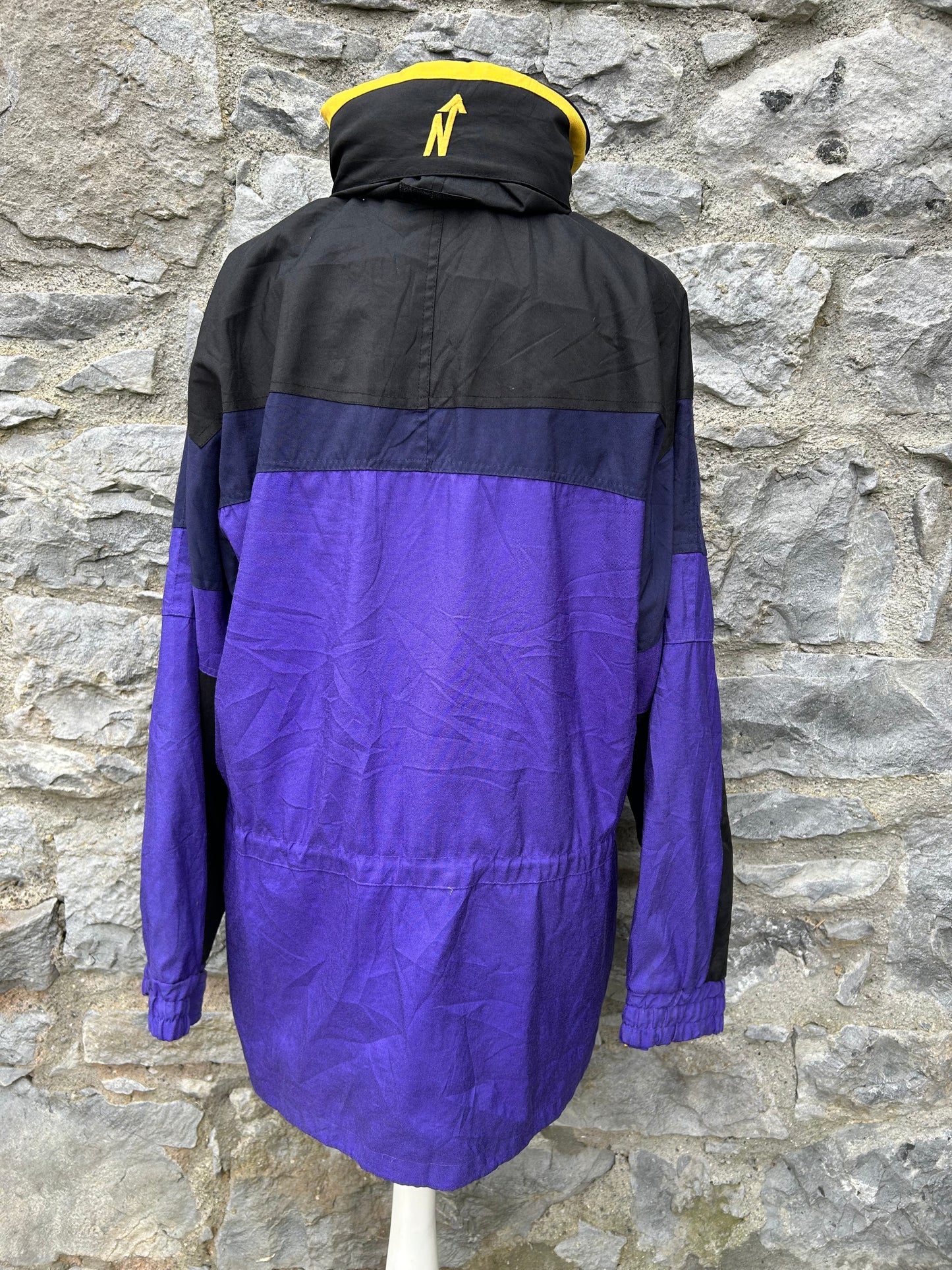 90s purple&black jacket Large