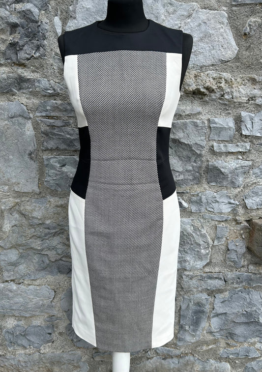 Grey&white bodycon dress uk 8